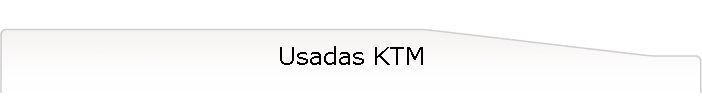 Usadas KTM